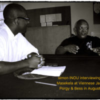 simon INOU interviewing Hugh Masekela