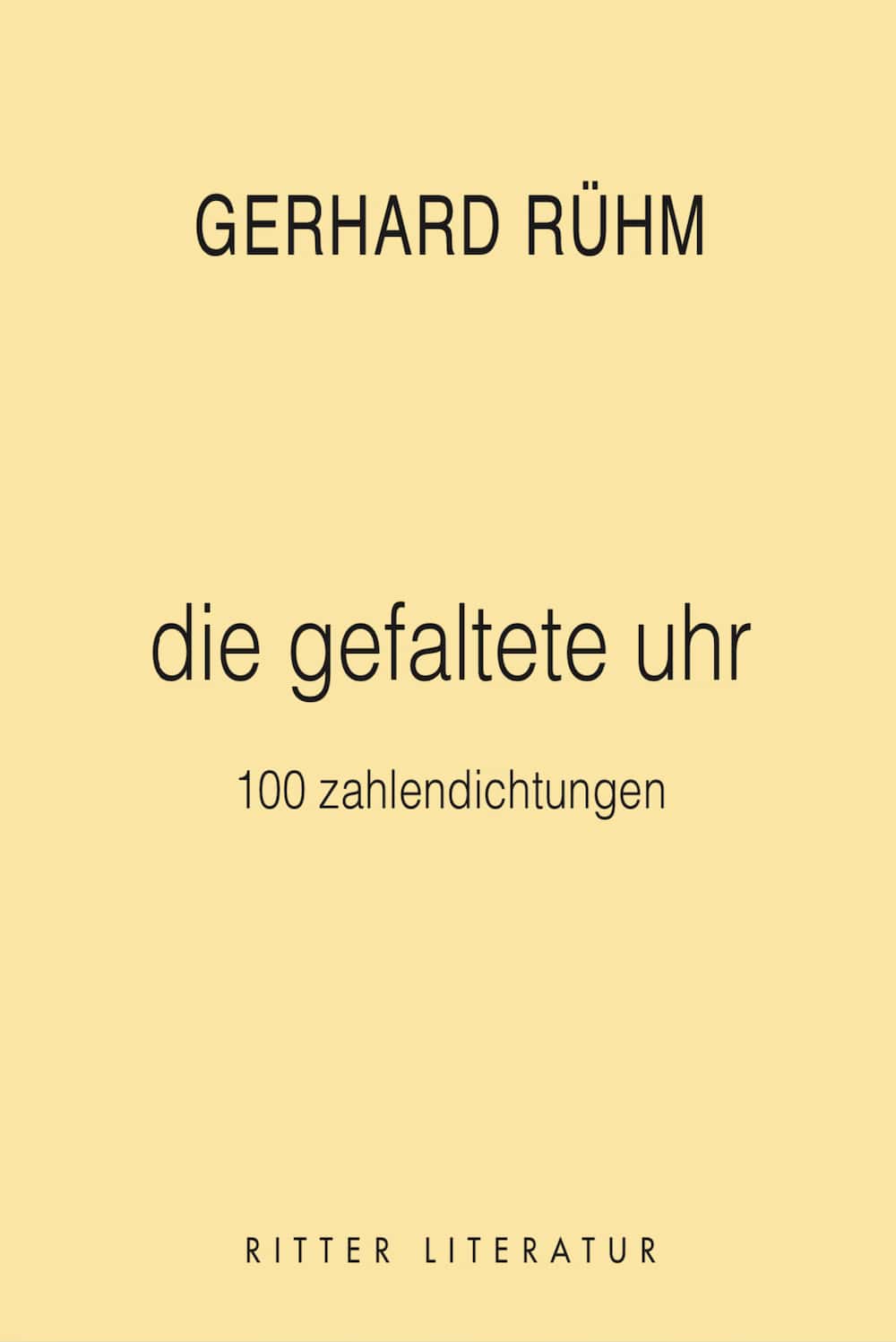 Gerhard Rühm: Die gefaltete Uhr