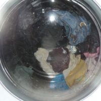 Waschmaschine wäscht Datalogger