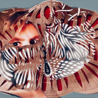 Ina Loitzl Maskenkunst –Fotocollage by Dagmar Travner