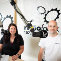 Stefanie Ruep und Harald Gaukel im Radiofabrik-Studio - Stefanie Ruep und Harald Gaukel im Radiofabrik-Studio