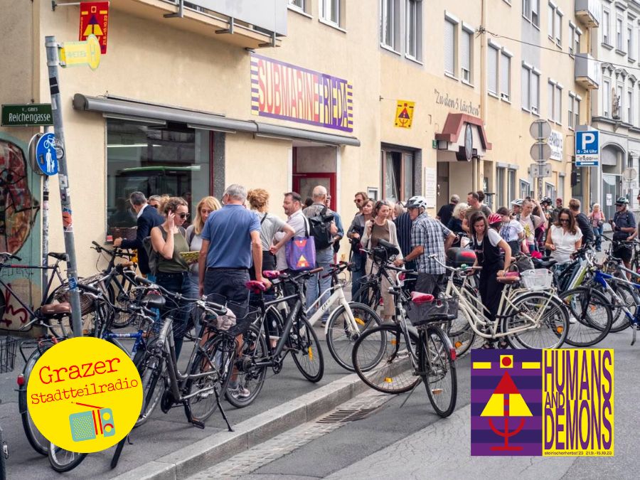 Bild zur Sendereihe Grazer Stadtteilradio #10 – Auf dem Fahrrad mit Menschen und Dämonen
