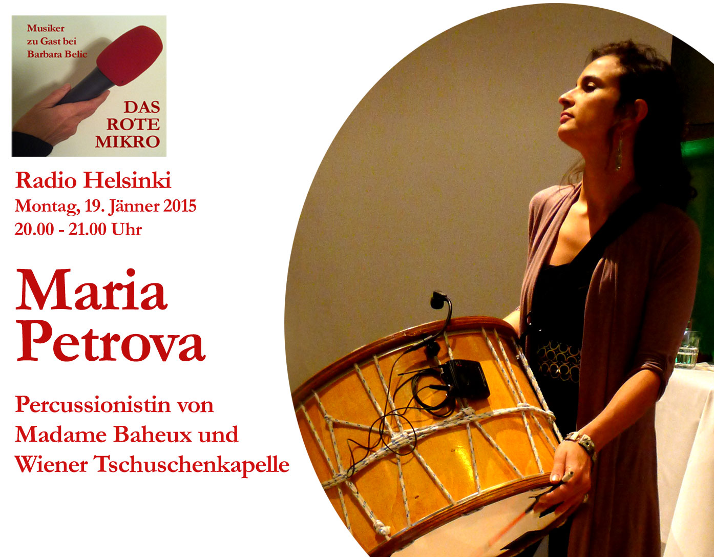 Bild zur Sendereihe Maria Petrova, Percussionistin