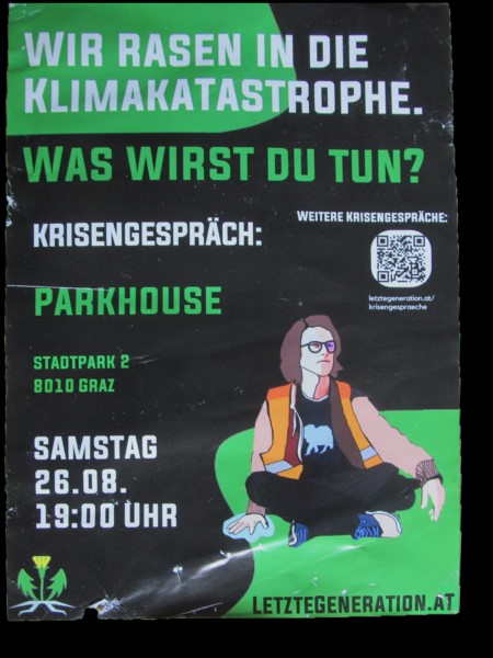 Bild zur Sendereihe Über Klima sprechen 21 – Vortrag von der Letzten Generation Graz