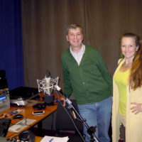 Alfred Pertl und Barbara Korvas im Studio von Radio Orange 940
